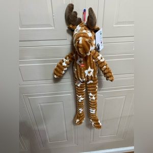 - Brand New Patchwork Large Tugger Moose  Dog Toy With Squeaker,